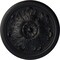 Ekena Millwork Legacy Acanthus Ceiling Medallion (Fits Canopies up to 3 1/2"), 12 3/4"OD x 7/8"P, Steel Gray CM12LESGS - alternate 1